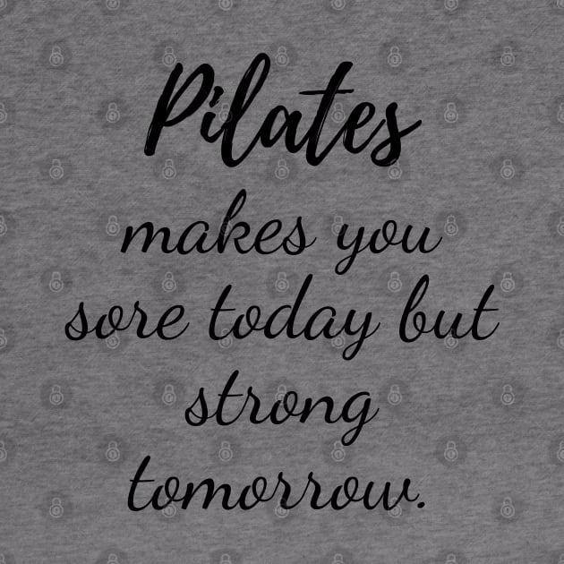 Pilates may be sore today but strong tomorrow by create